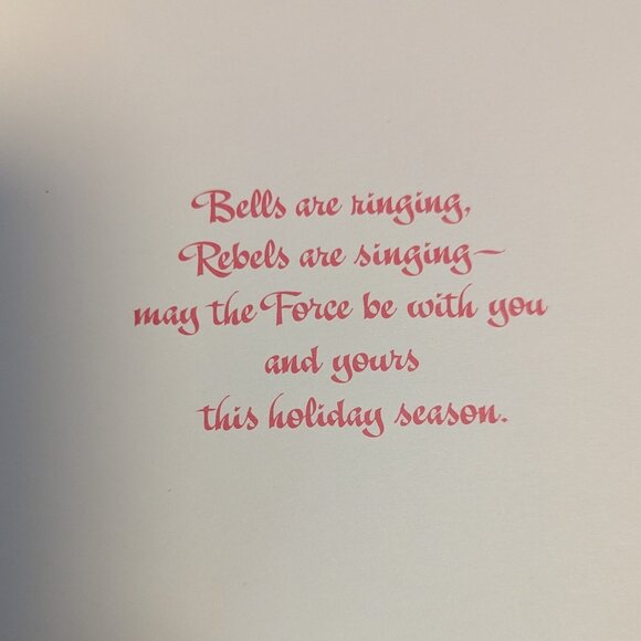 Star Wars Caroling Holiday Cards Princess Leia Chewbacca Luke Han Christmas 9 Ct - Picture 2 of 7